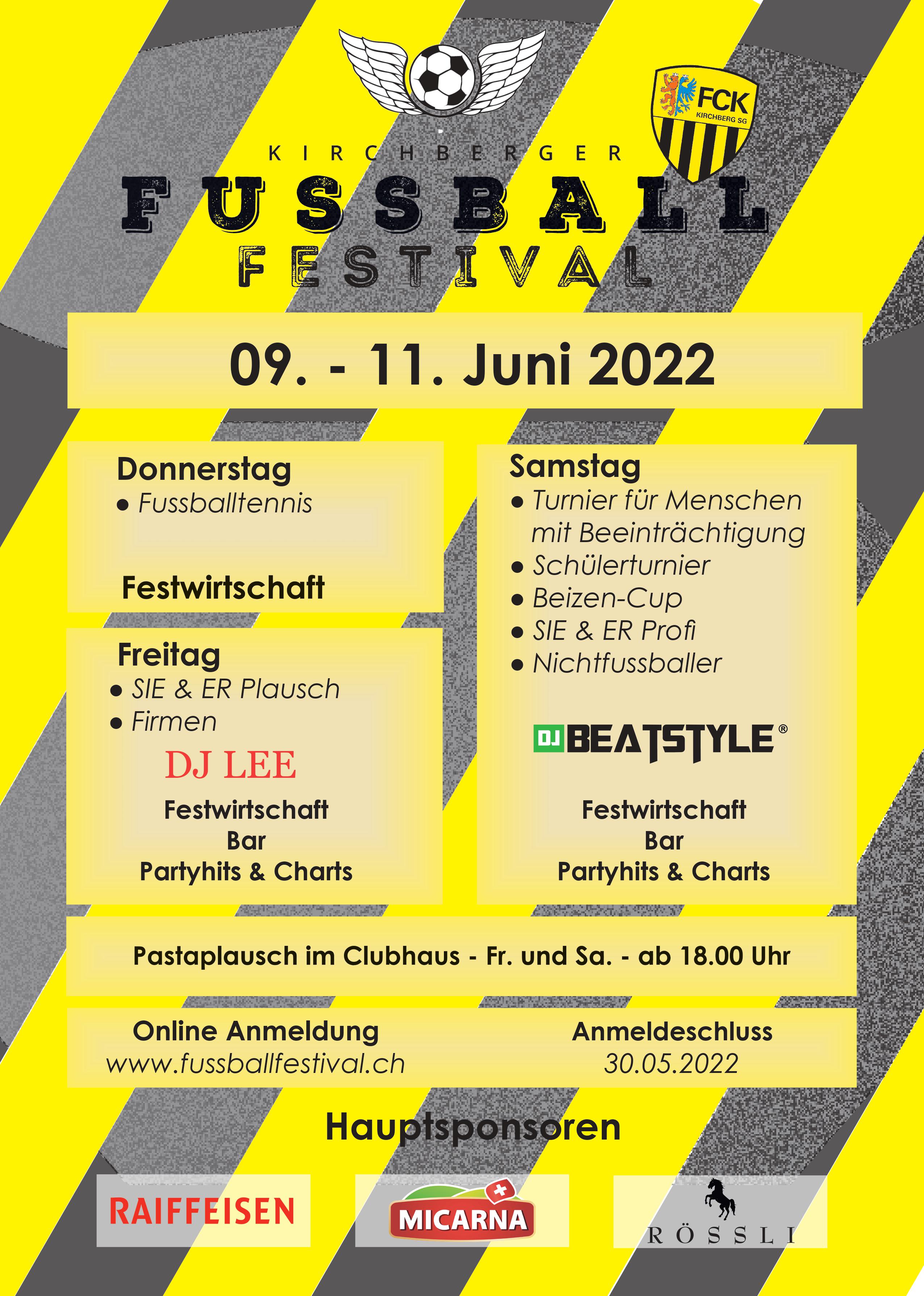 Flyer Fussballfestival 2018